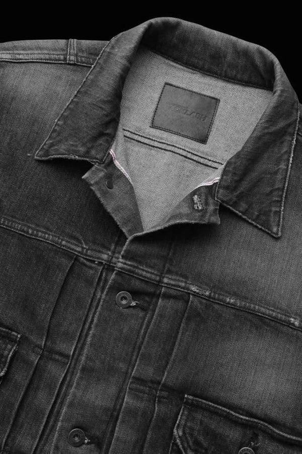 THE DENIM STRETCH SELVEDGE DENIM 2ND. JACKET “LIGHT.BLACK”