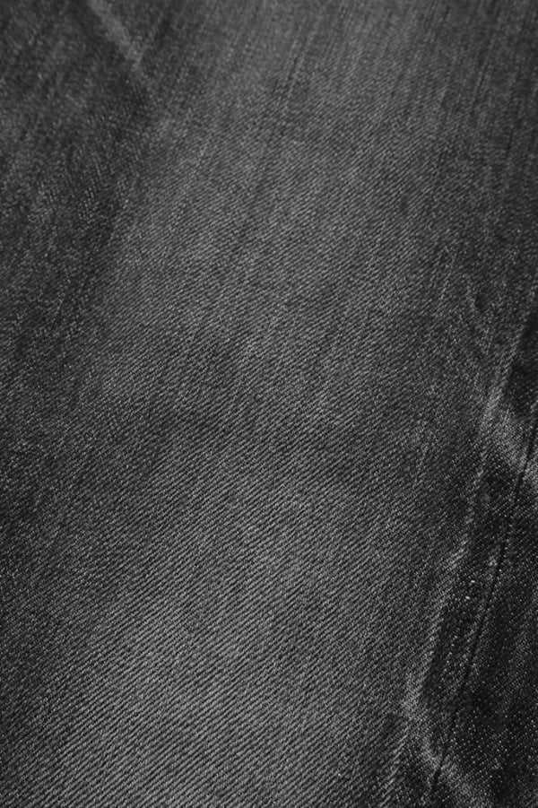 THE DENIM STRETCH SELVEDGE DENIM SEMI-SARROUEL PANTS “LIGHT.BLACK”