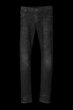 THE DENIM STRETCH SELVEDGE DENIM SKINNY PANTS “DARK.BLACK”