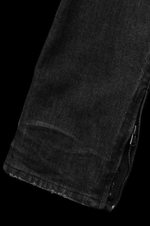 THE DENIM STRETCH SELVEDGE DENIM SKINNY PANTS “DARK.BLACK”