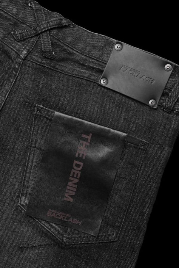 THE DENIM STRETCH SELVEDGE DENIM SKINNY PANTS “DARK.BLACK”
