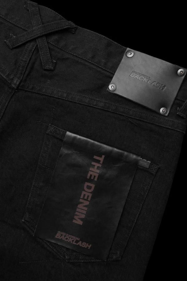 THE DENIM STRETCH SELVEDGE DENIM STRAIGHT PANTS “ONEWASH.BLACK”