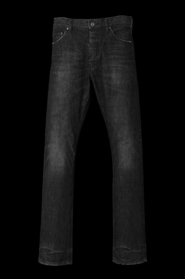 THE DENIM STRETCH SELVEDGE DENIM STRAIGHT PANTS “DARK.BLACK”