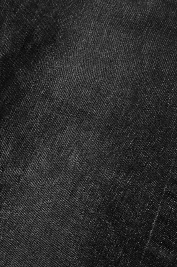 THE DENIM STRETCH SELVEDGE DENIM STRAIGHT PANTS “DARK.BLACK”