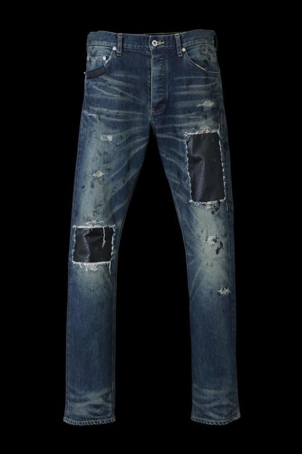 xx KOSUKE MATSUI THE DENIM STRETCH SELVEDGE DENIM STRAIGHT PANTS "DARK.INDIGO"