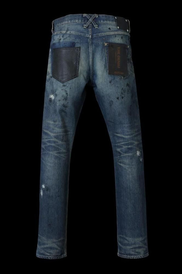 xx KOSUKE MATSUI THE DENIM STRETCH SELVEDGE DENIM STRAIGHT PANTS "DARK.INDIGO"