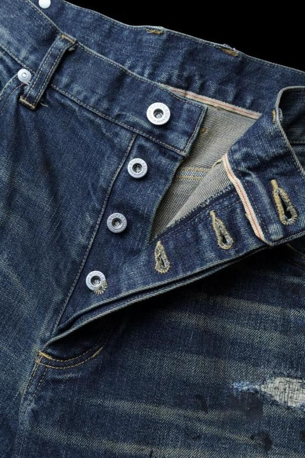 xx KOSUKE MATSUI THE DENIM STRETCH SELVEDGE DENIM STRAIGHT PANTS "DARK.INDIGO"