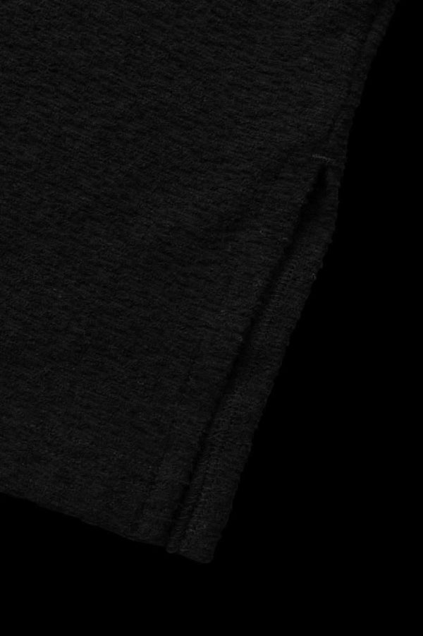 RANDOM-PILE FABRIC CUT&SEWN SHORT SLEEVES / REGULAR FIT