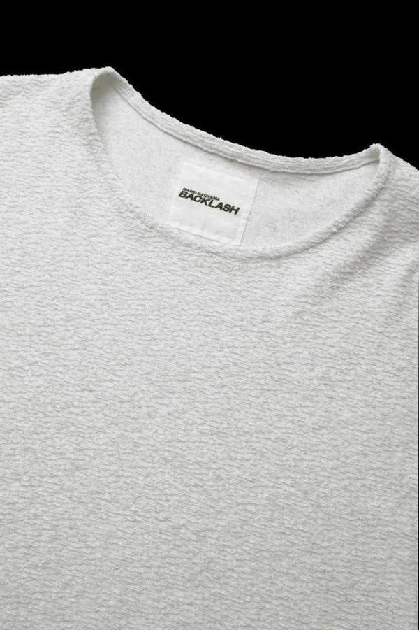RANDOM-PILE FABRIC CUT&SEWN SHORT SLEEVES / REGULAR FIT