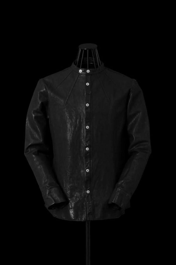 JAPAN CALF NATURAL DYED “GARMENT-WASH” SHIRT