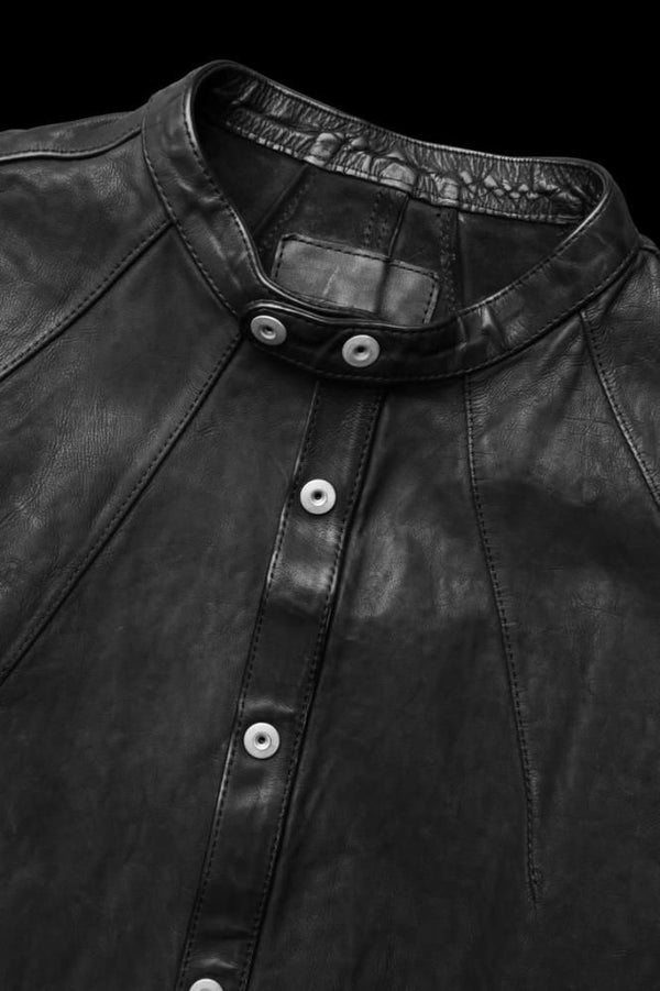 JAPAN CALF NATURAL DYED “GARMENT-WASH” SHIRT