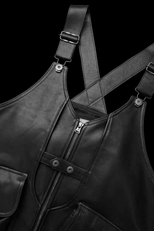 XX Yohji Yamamoto COW LEATHER DEEP-FRY TECH VEST