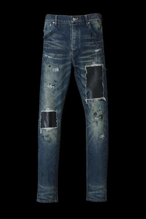 xx KOSUKE MATSUI THE DENIM STRETCH SELVEDGE DENIM SEMI-SARROUEL PANTS "DARK.INDIGO"