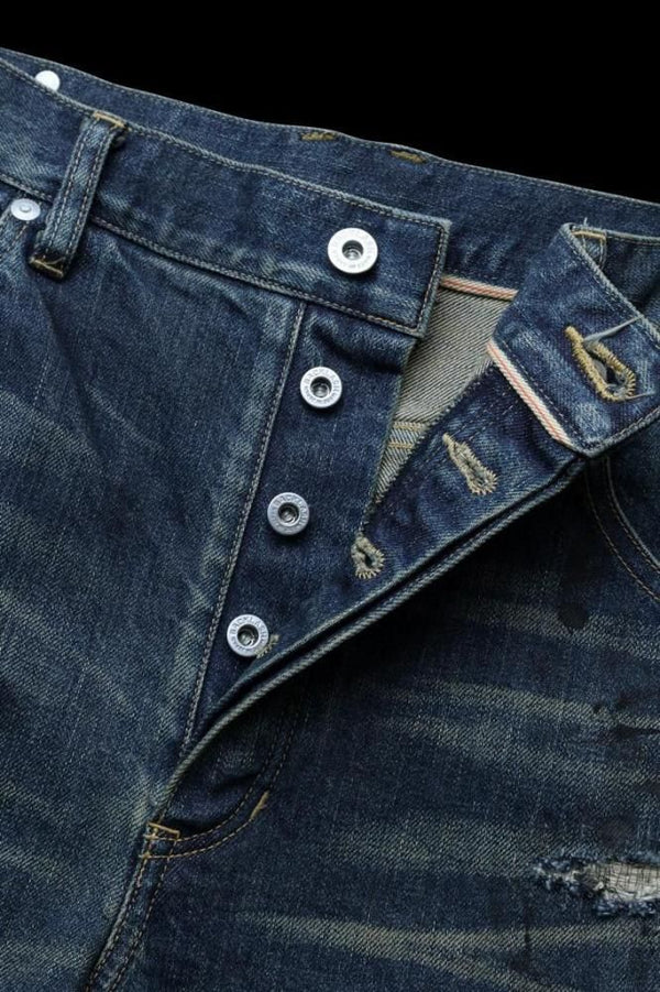 xx KOSUKE MATSUI THE DENIM STRETCH SELVEDGE DENIM SEMI-SARROUEL PANTS "DARK.INDIGO"