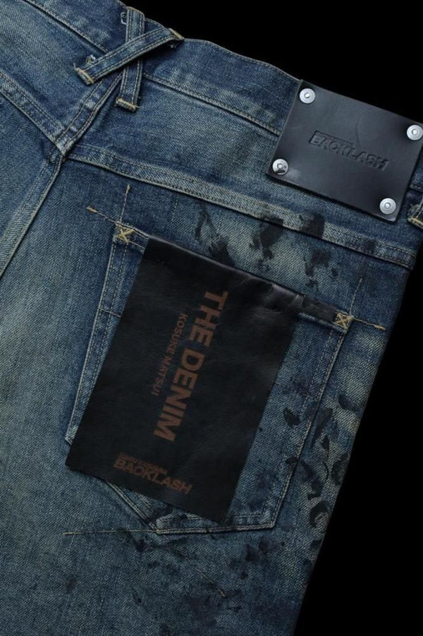 xx KOSUKE MATSUI THE DENIM STRETCH SELVEDGE DENIM SEMI-SARROUEL PANTS "DARK.INDIGO"