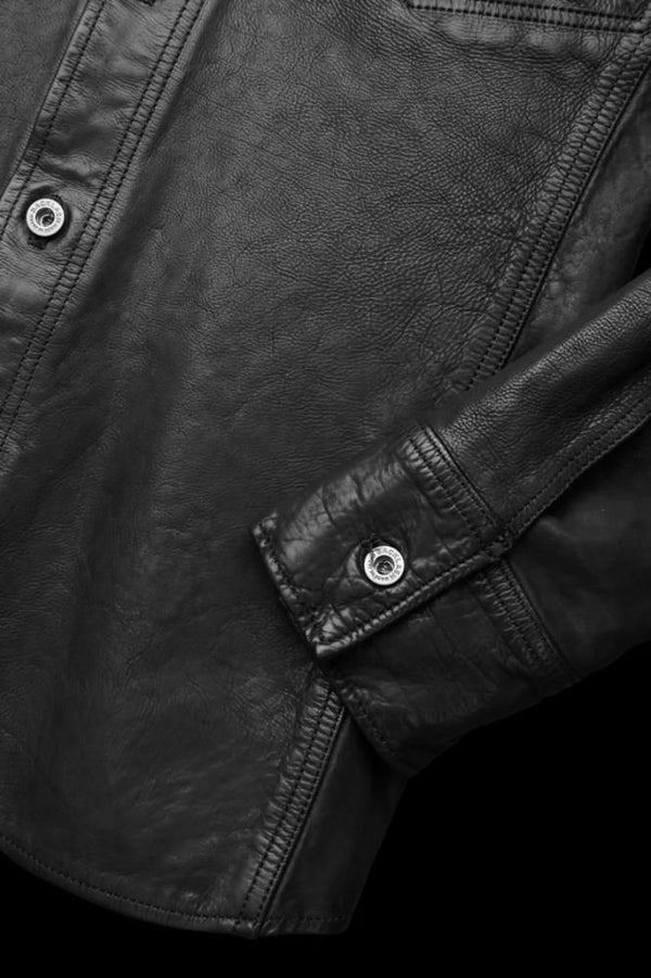 JAPAN CALF WET WHITE "GARMENT-DYED" SHIRT