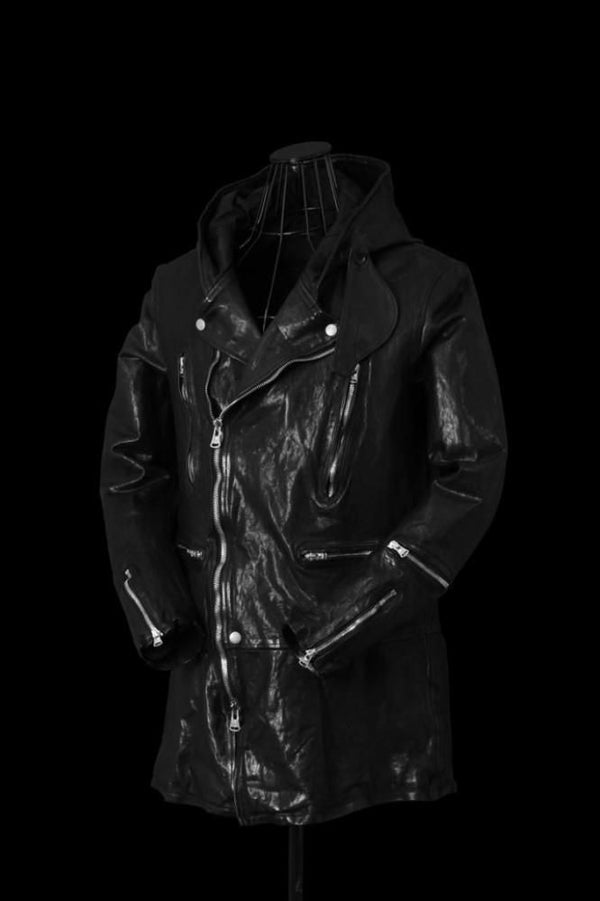 JAPAN SHOULDER “GARMENT-DYED” HOODED RIDERS COAT