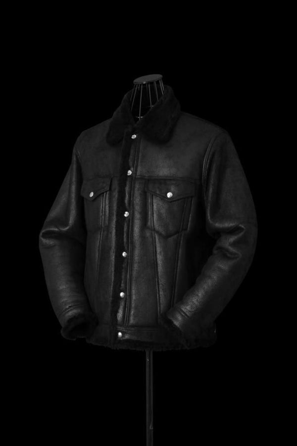 SPANISH MOUTON TRUCKER JACKET