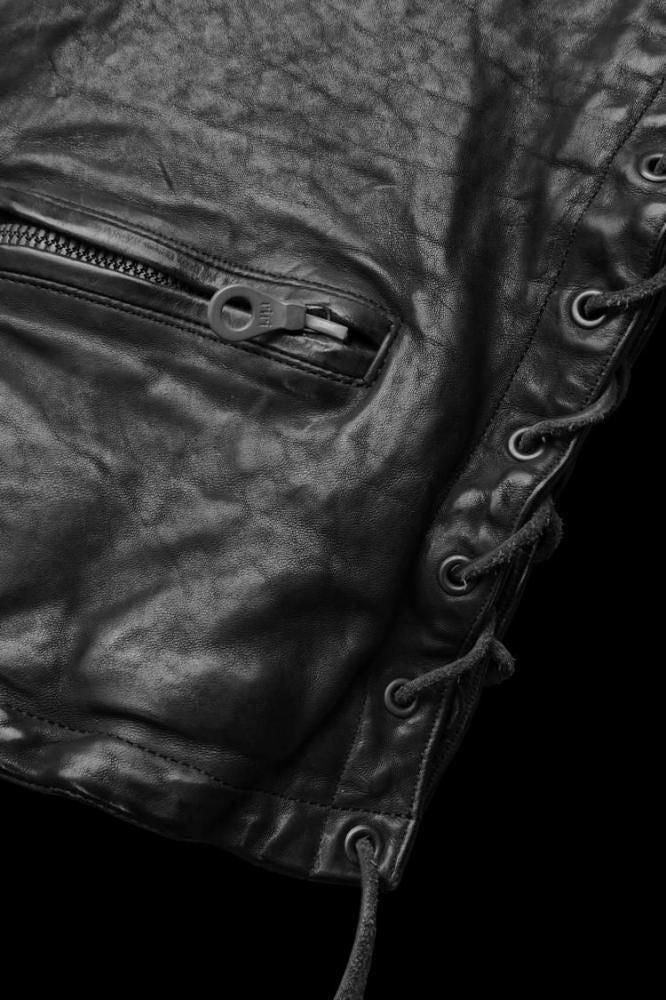 ITALY SHOULDER “GARMENT-DYED” SIDE LACE-UP VEST - BACKLASH公式