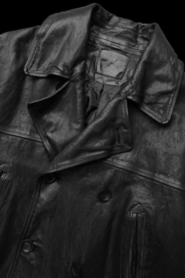 ITALY SHOULDER “GARMENT-DYED” PEACOAT