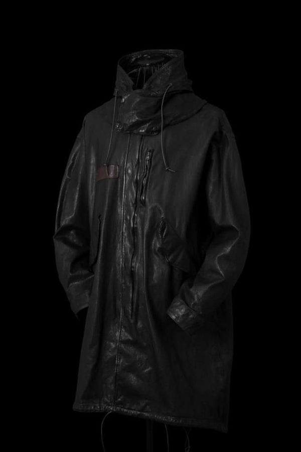 JAPAN STEER WHITE+MIMOSA/TANNED 0.6mm “GARMENT-DYED” FISHTAIL PARKA