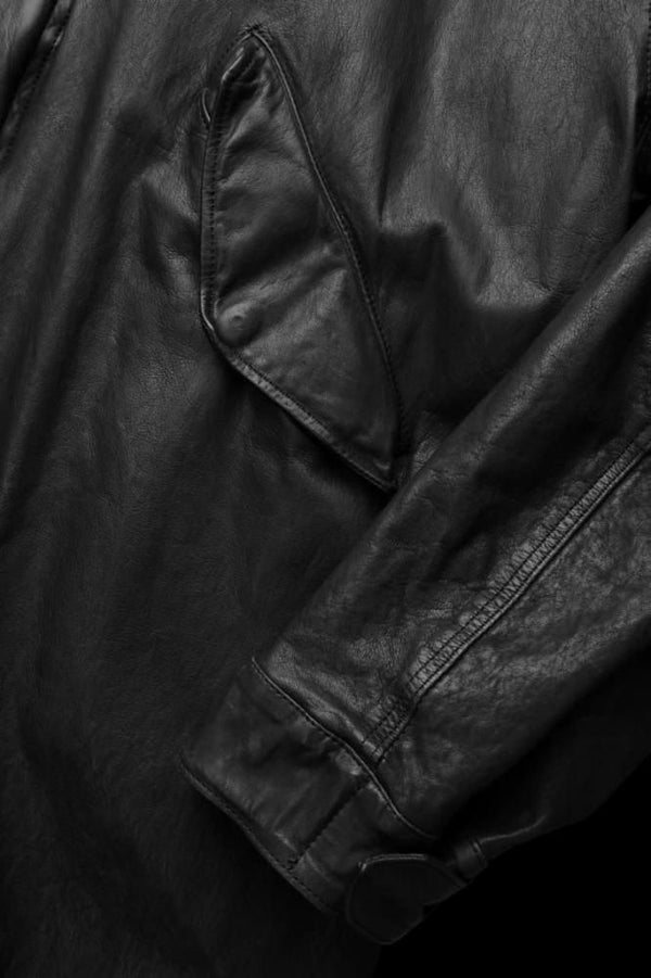 JAPAN STEER WHITE+MIMOSA/TANNED 0.6mm “GARMENT-DYED” FISHTAIL PARKA