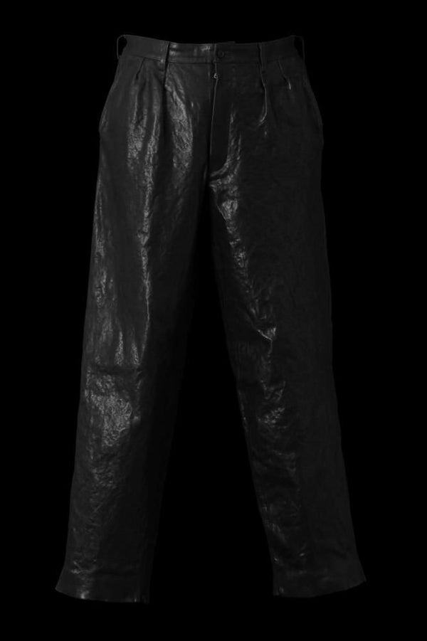 XX Yohji Yamamoto ITALY SHOULDER “GARMENT-DYED” TACK PANTS