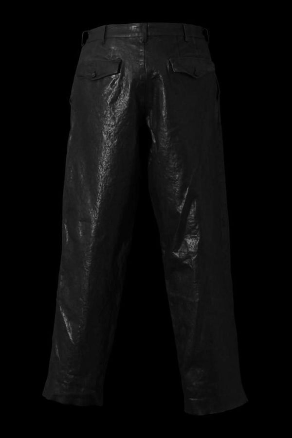 XX Yohji Yamamoto ITALY SHOULDER “GARMENT-DYED” TACK PANTS