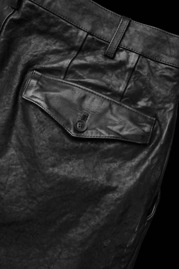 XX Yohji Yamamoto ITALY SHOULDER “GARMENT-DYED” TACK PANTS