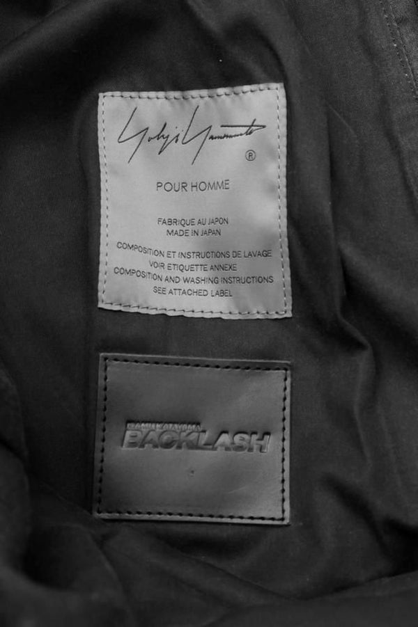 XX Yohji Yamamoto ITALY SHOULDER “GARMENT-DYED” TACK PANTS