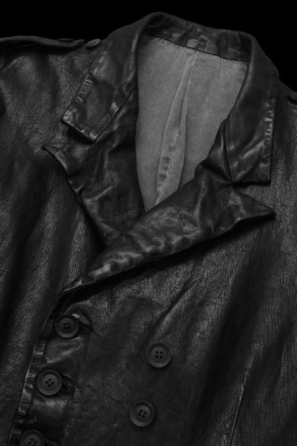 XX Yohji Yamamoto JAPAN CALF “GARMENT-DYED” DOUBLE JACKET