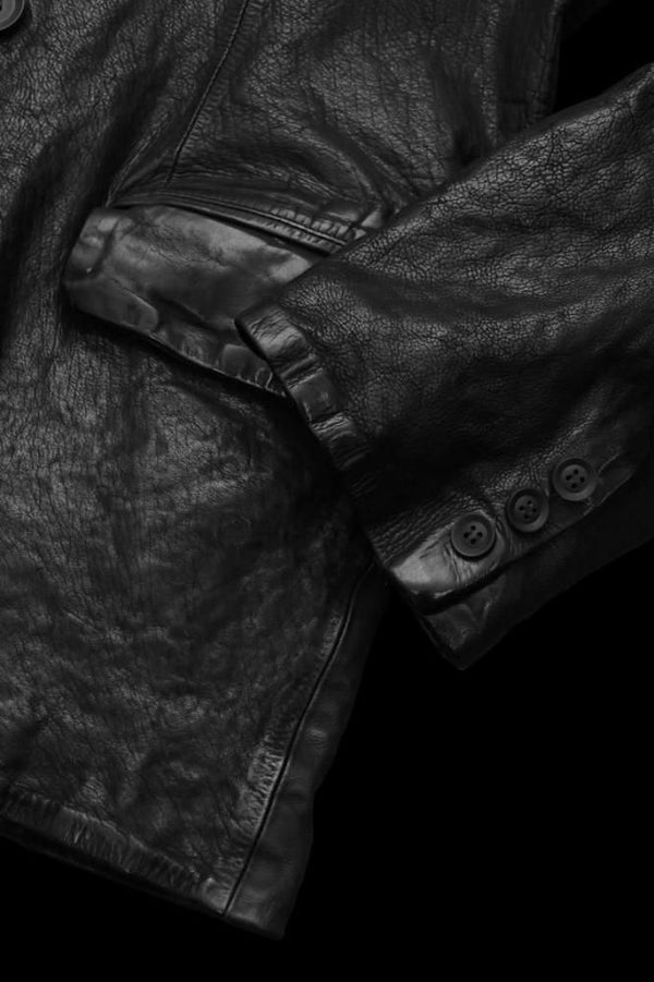 XX Yohji Yamamoto JAPAN CALF “GARMENT-DYED” DOUBLE JACKET