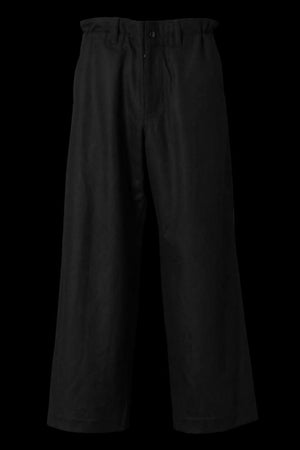 WOOL FLANNEL WIDE PANTS