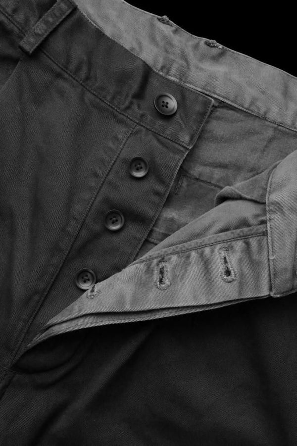 PIGMENT-DYED WEST POINT GARMENT-WASH WIDE TAPERED PANTS