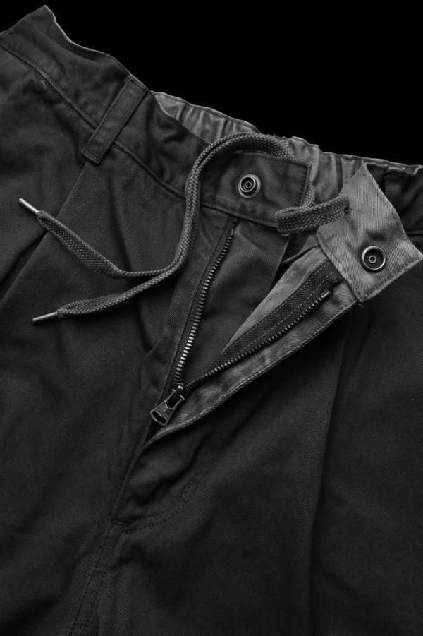 PIGMENT-DYED WEST POINT GARMENT-WASH WIDE STRAIGHT PANTS