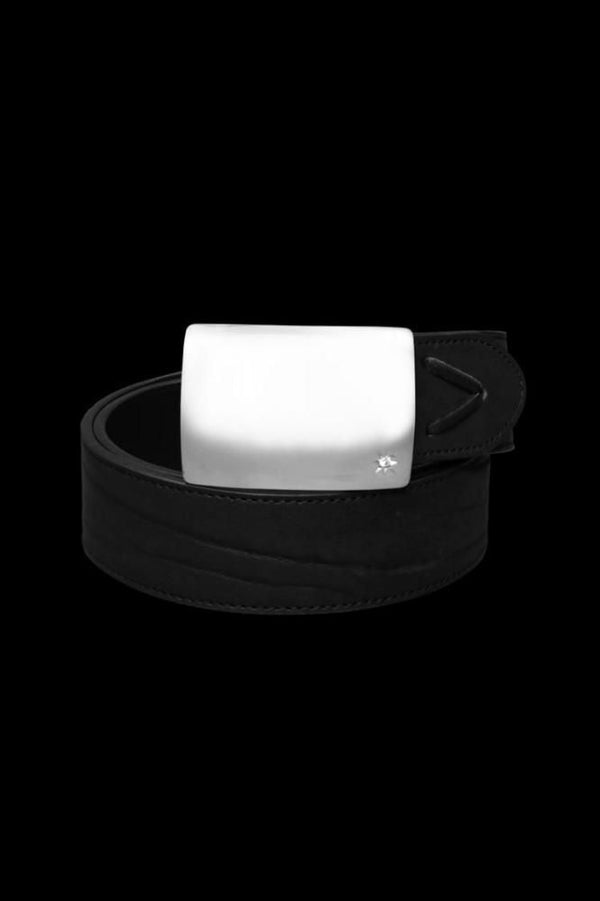 SILVER 950 PLATE BUCKLE + JAPAN SHOULDER/GUIDI CALF REVERSIBLE BELT [40mm]