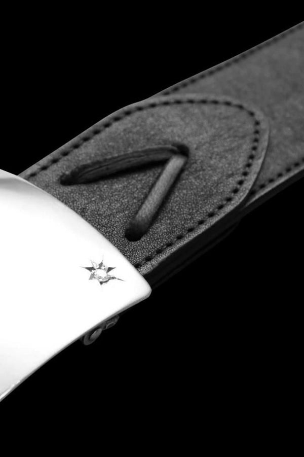 SILVER 950 PLATE BUCKLE + JAPAN SHOULDER/GUIDI CALF REVERSIBLE BELT [40mm]