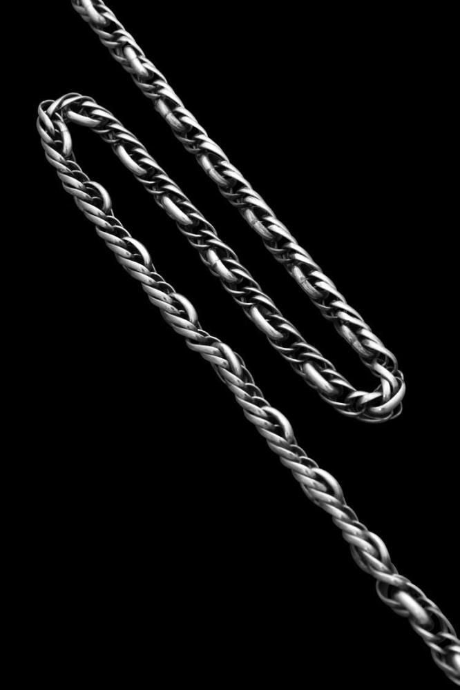 SILVER925 約55g　まとめ売り SILVER925+ZIRCONIA DOUBLE TWIST OVAL RING WALLET-CHAIN - BACKLASH
