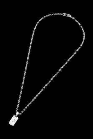 SILVER925+ZIRCONIA+18KGOLD TINY DOGTAG
