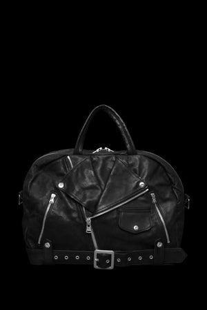 JAPAN CALF GARMENT-WASH RIDERS GYM BAG