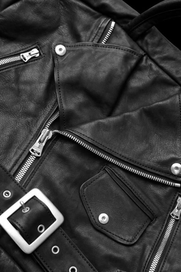 JAPAN CALF GARMENT-WASH RIDERS GYM BAG