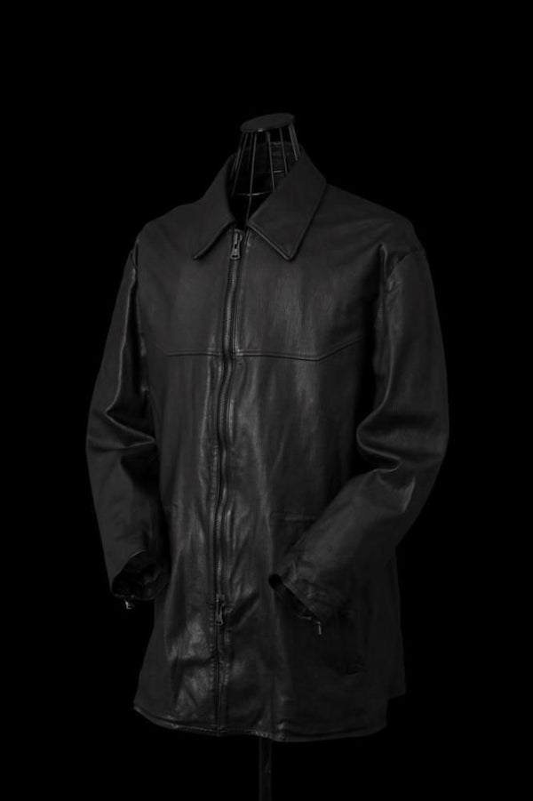XX Yohji Yamamoto TANNED GOAT "GARMENT-WASH" WAIST STRING BLOUSON