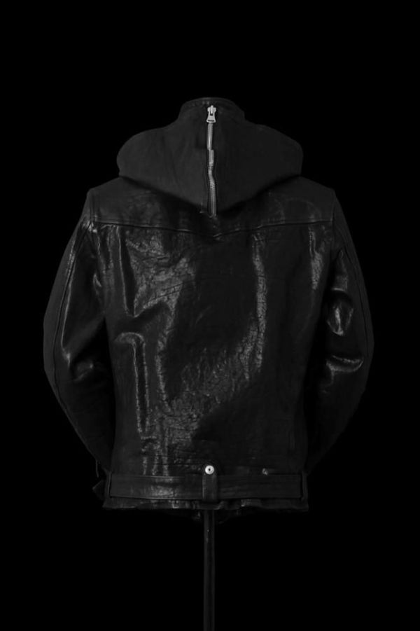 JAPAN SHOULDER "GARMENT-DYED" HOODED RIDERS BLOUSON