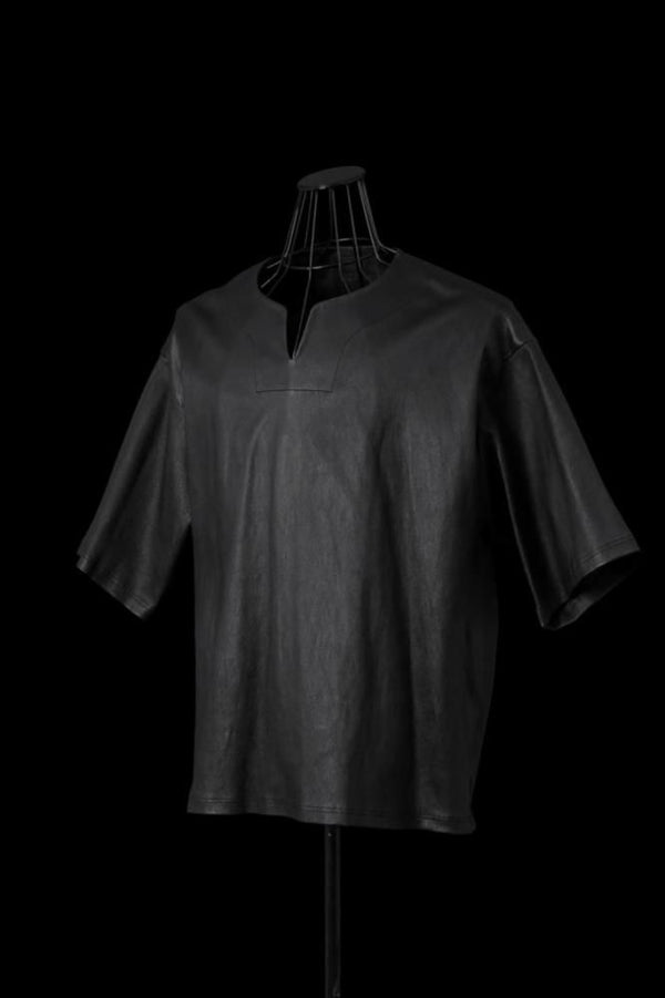STRETCH DEERSKIN SKIPPER SHIRT