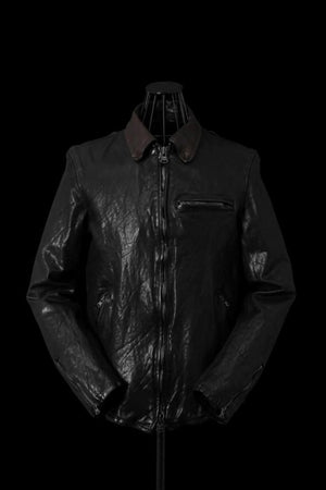 JAPAN SHOULDER BLACK “OVER-GARMENT-DYED” SINGLE COLLAR RIDERS