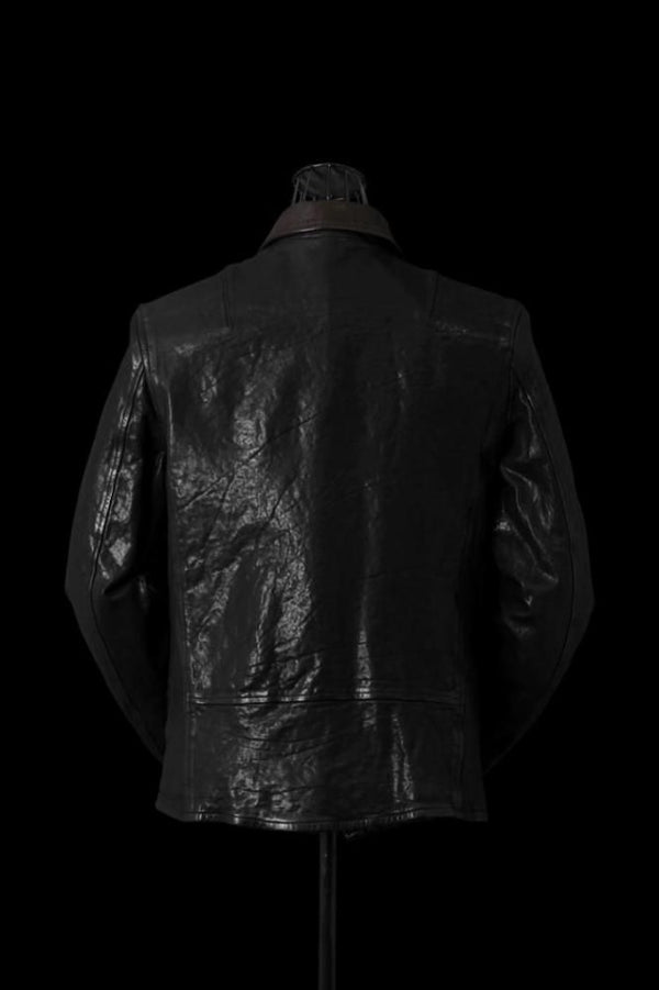 JAPAN SHOULDER BLACK "OVER-GARMENT-DYED" SINGLE COLLAR RIDERS
