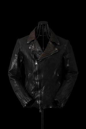 JAPAN SHOULDER BLACK “OVER-GARMENT-DYED” DOUBLE RIDERS