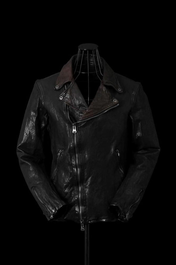 JAPAN SHOULDER BLACK “OVER-GARMENT-DYED” DOUBLE RIDERS