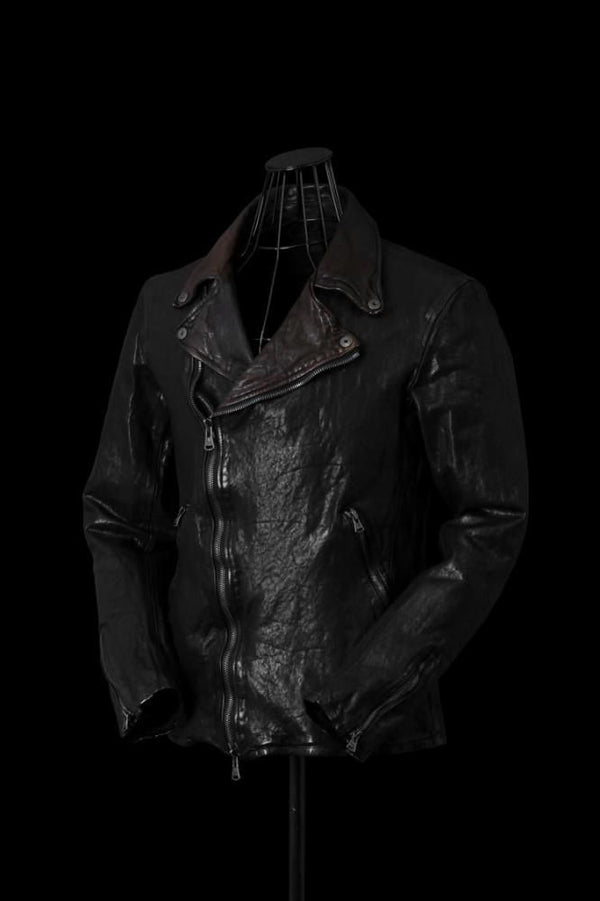 JAPAN SHOULDER BLACK “OVER-GARMENT-DYED” DOUBLE RIDERS