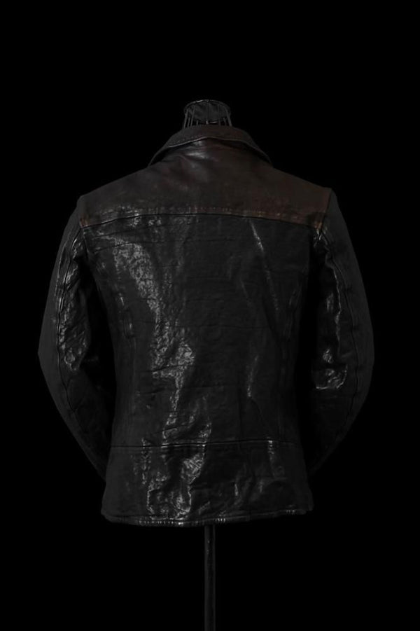 JAPAN SHOULDER BLACK “OVER-GARMENT-DYED” DOUBLE RIDERS